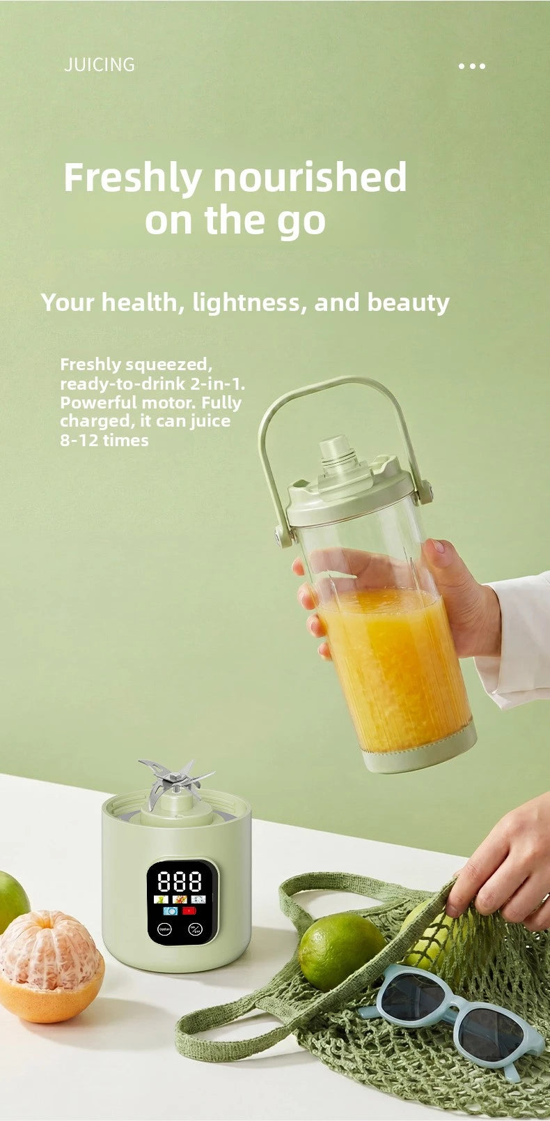 Touch Screen Portable Electric Juicer